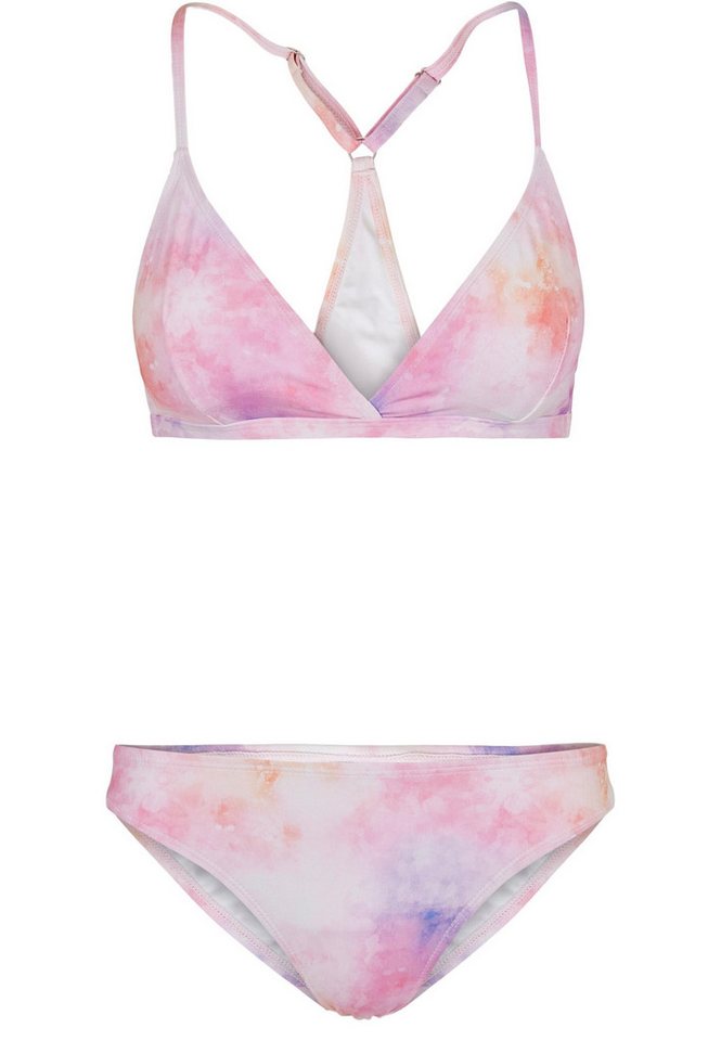 URBAN CLASSICS Bügel-Bikini Urban Classics Damen Ladies Tie Dye Triangle Back Bikini von URBAN CLASSICS