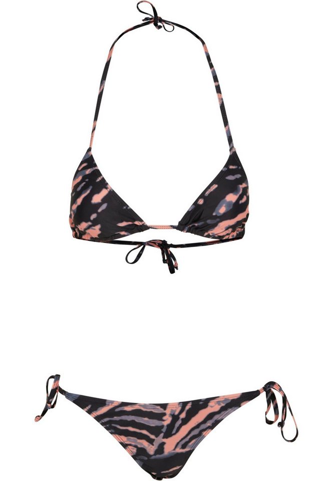 URBAN CLASSICS Bügel-Bikini Urban Classics Damen Ladies Tie Dye Bikini von URBAN CLASSICS