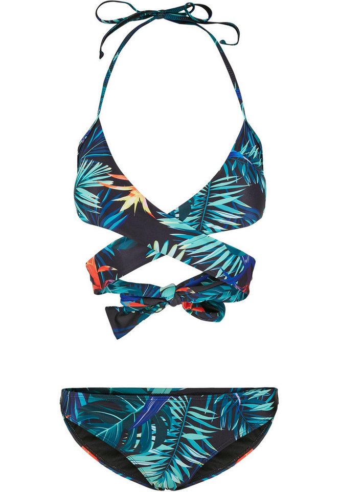URBAN CLASSICS Bügel-Tankini Urban Classics Damen Ladies Draped Pattern Bikini URBAN CLASSICS Bügel-Tankini Urban Classics Damen Ladies Draped Pattern Bikini von URBAN CLASSICS