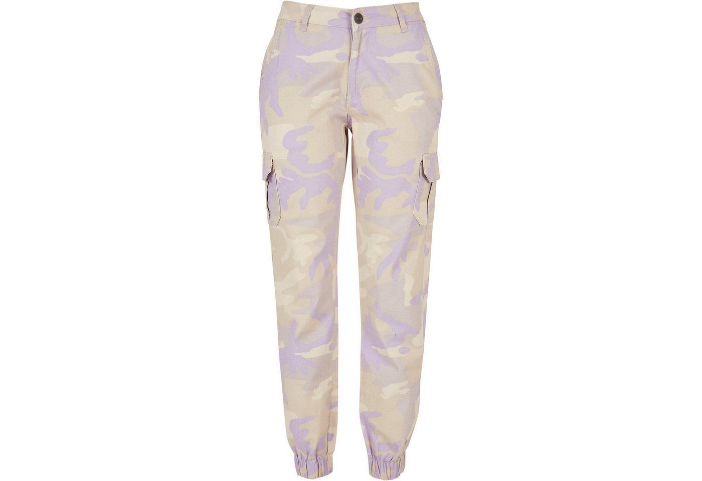 URBAN CLASSICS Cargohose Damen Ladies High Waist Camo Cargo Pants von URBAN CLASSICS