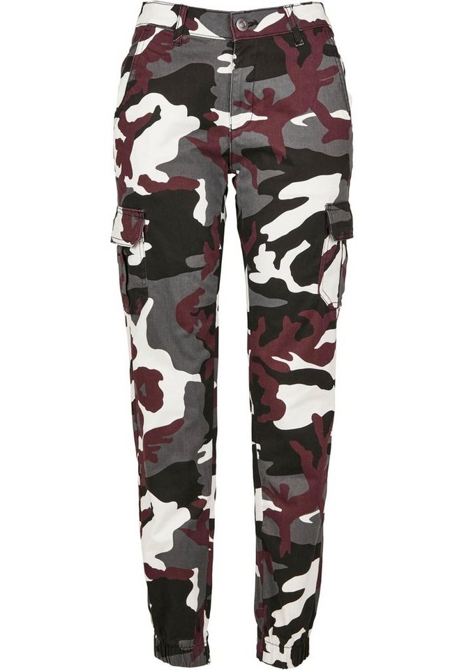 URBAN CLASSICS Cargohose Urban Classics Damen Ladies High Waist Camo Cargo Pants (1-tlg) von URBAN CLASSICS