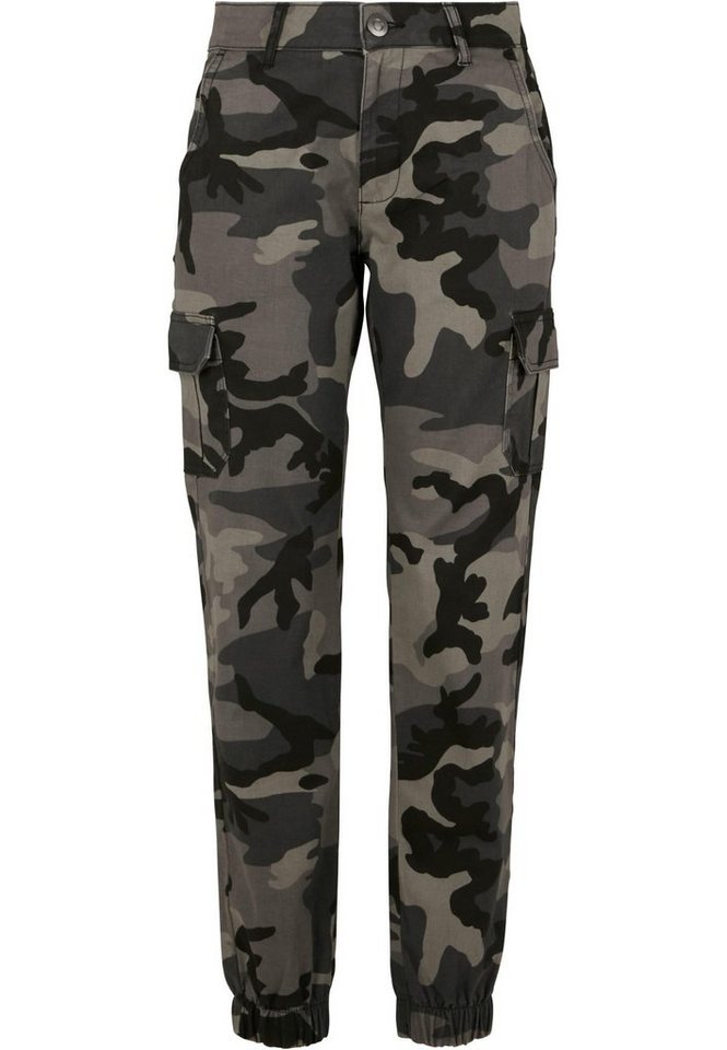 URBAN CLASSICS Cargohose Urban Classics Damen Ladies High Waist Camo Cargo Pants (1-tlg) von URBAN CLASSICS