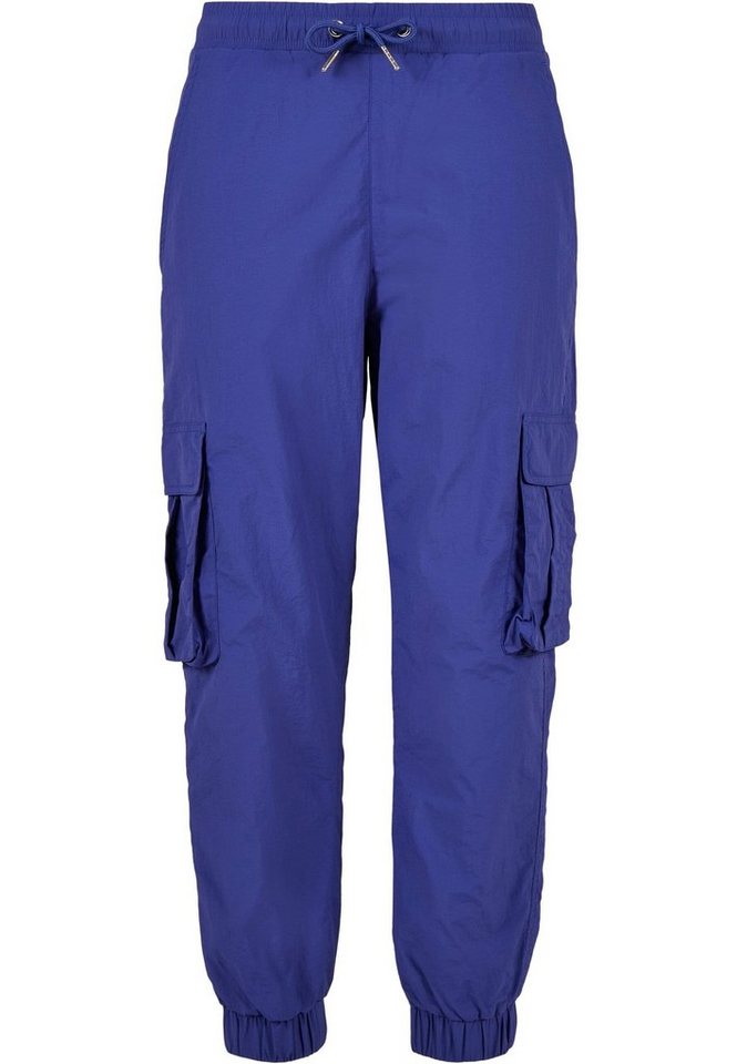 URBAN CLASSICS Cargohose Urban Classics Damen Ladies High Waist Crinkle Nylon Cargo Pants (1-tlg) von URBAN CLASSICS