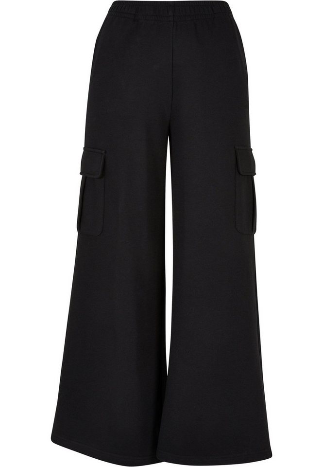 URBAN CLASSICS Cargohose Urban Classics Damen Ladies Highwaist Wide Leg Cargo Terry Pants (1-tlg) von URBAN CLASSICS