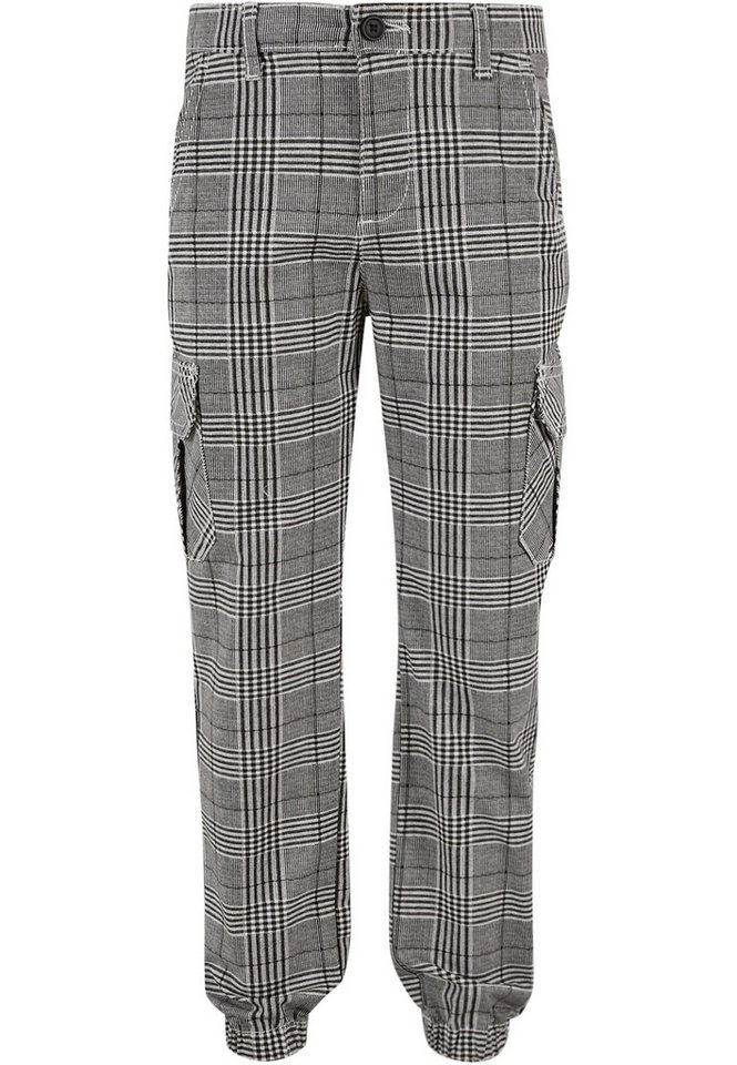 URBAN CLASSICS Cargohose Urban Classics Herren Boys AOP Glencheck Cargo Jog Pants (1-tlg) von URBAN CLASSICS