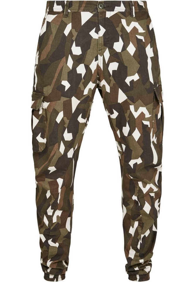URBAN CLASSICS Cargohose Urban Classics Herren Geometric Camo Stretch Twill Cargo Pants (1-tlg) von URBAN CLASSICS