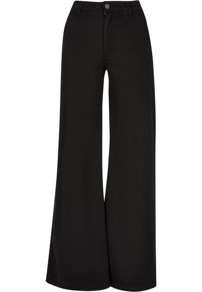 URBAN CLASSICS Chinos Urban Classics Damen Ladies High Waist Wide Leg Chino Pants (1-tlg) von URBAN CLASSICS