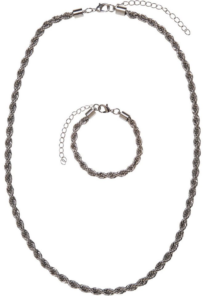 URBAN CLASSICS Edelstahlkette Urban Classics Damen Charon Intertwine Necklace And Bracelet Set URBAN CLASSICS Edelstahlkette Urban Classics Damen Charon Intertwine Necklace And Bracelet Set von URBAN CLASSICS