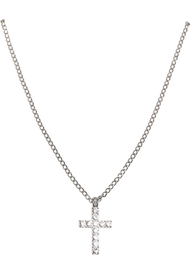 URBAN CLASSICS Edelstahlkette Urban Classics Unisex Diamond Cross Necklace von URBAN CLASSICS