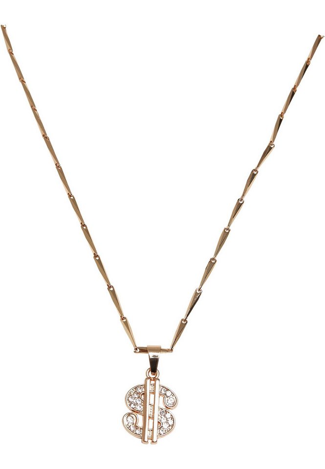 URBAN CLASSICS Edelstahlkette Urban Classics Unisex Small Dollar Necklace von URBAN CLASSICS