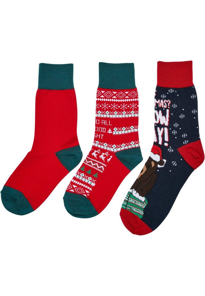 URBAN CLASSICS Basicsocken Urban Classics Unisex Christmas Bear Socks Kids 3-Pack (1-Paar) von URBAN CLASSICS