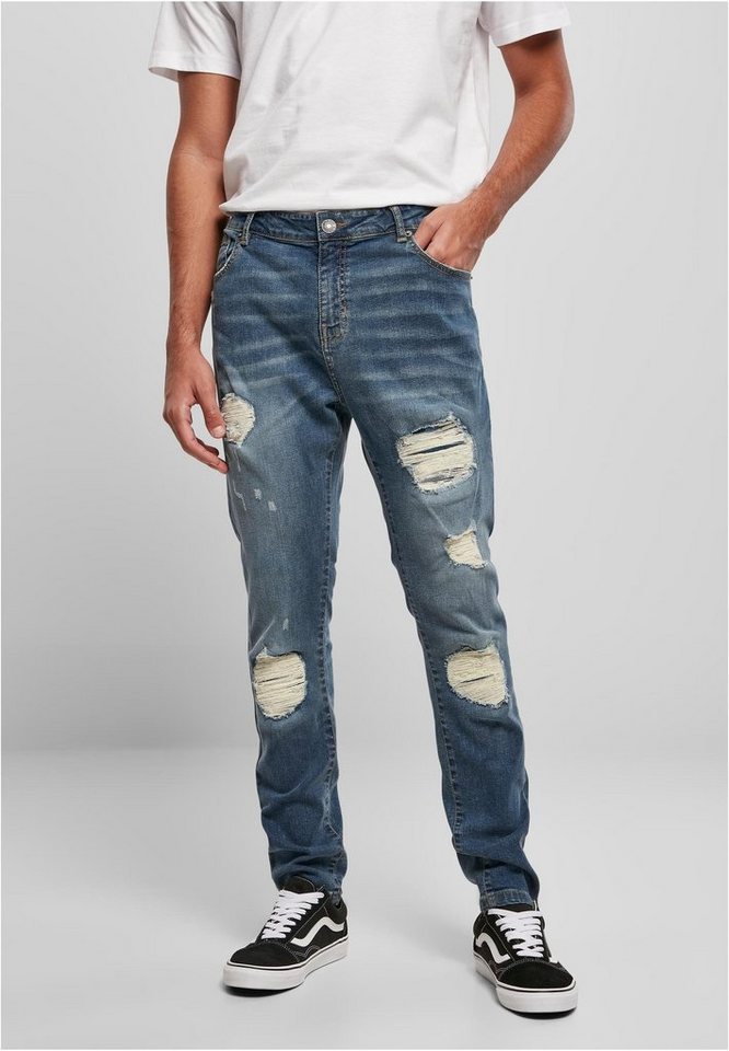 URBAN CLASSICS Funktionshose Heavy Destroyed Slim Fit Jeans von URBAN CLASSICS