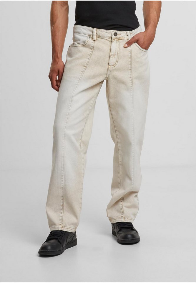 URBAN CLASSICS Funktionshose Herren Wide Leg Jeans mit Front Naht von URBAN CLASSICS