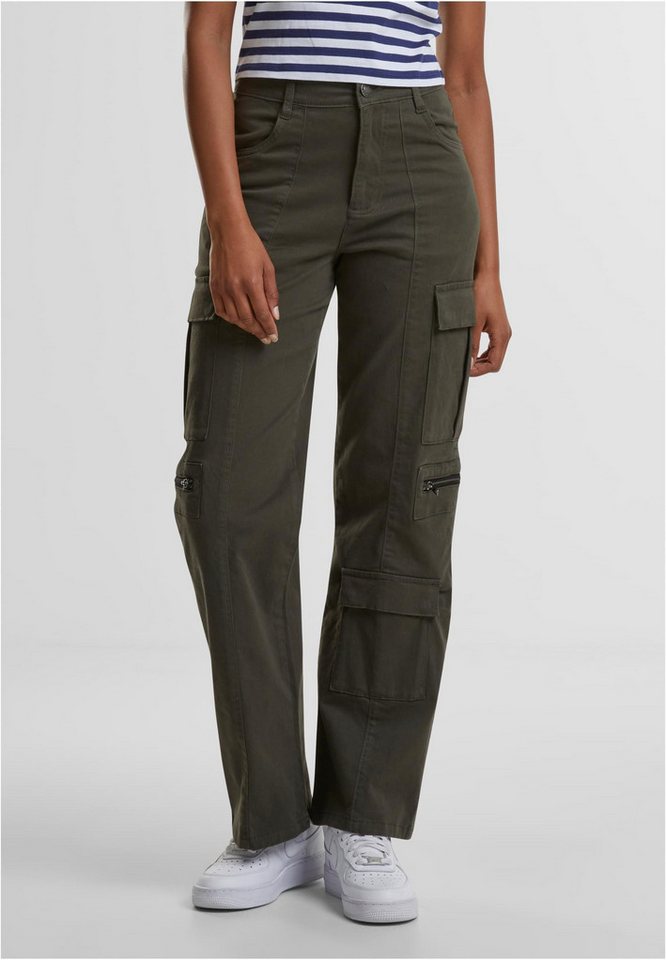 URBAN CLASSICS Funktionshose Ladies Loose Utility Stretch Twill Pants Damen Hose von URBAN CLASSICS
