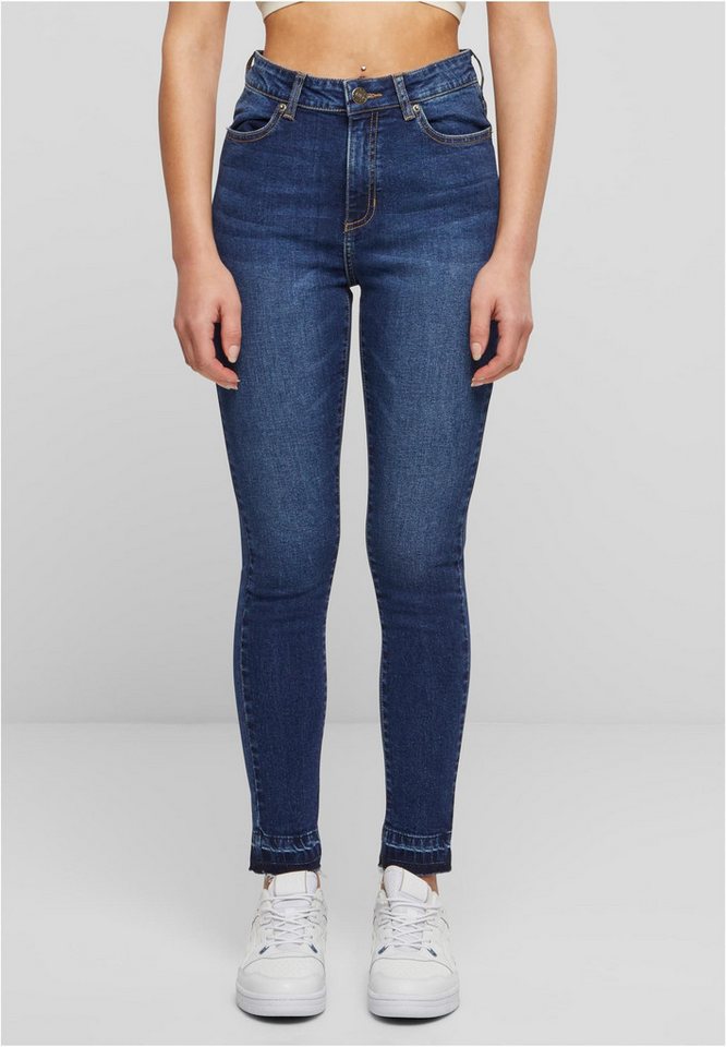 URBAN CLASSICS Funktionshose Ladies Skinny High Waist Open Hem Damen Jeans URBAN CLASSICS Funktionshose Ladies Skinny High Waist Open Hem Damen Jeans von URBAN CLASSICS