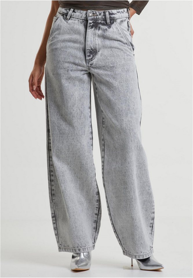 URBAN CLASSICS Funktionshose Ladies Tapered Baggy Jeans Damen URBAN CLASSICS Funktionshose Ladies Tapered Baggy Jeans Damen von URBAN CLASSICS