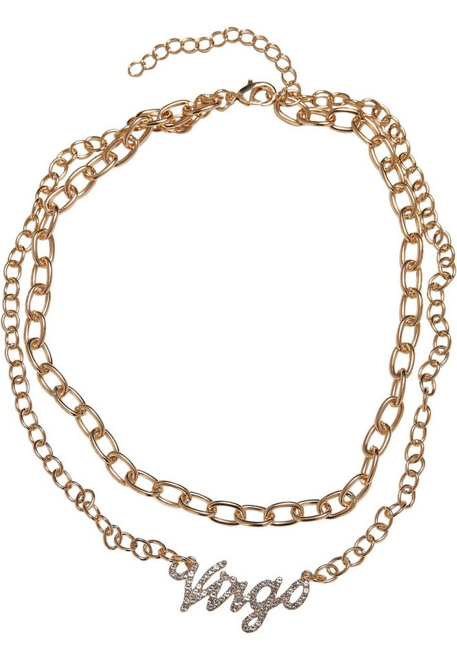 URBAN CLASSICS Halsreif Urban Classics Unisex Diamond Zodiac Golden Necklace von URBAN CLASSICS