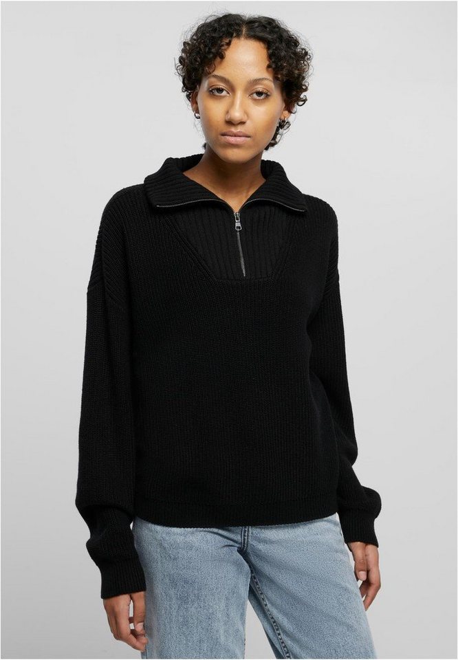 URBAN CLASSICS Hoodie Ladies Oversized Knit Troyer von URBAN CLASSICS