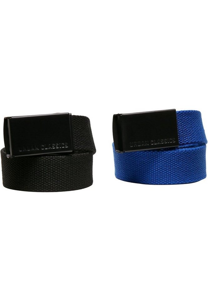 URBAN CLASSICS Hüftgürtel Urban Classics Unisex Canvas Belt Kids 2-Pack von URBAN CLASSICS