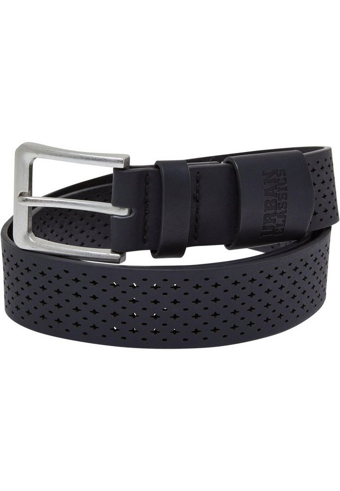 URBAN CLASSICS Hüftgürtel Urban Classics Unisex Synthentic Leather Perforated Belt von URBAN CLASSICS