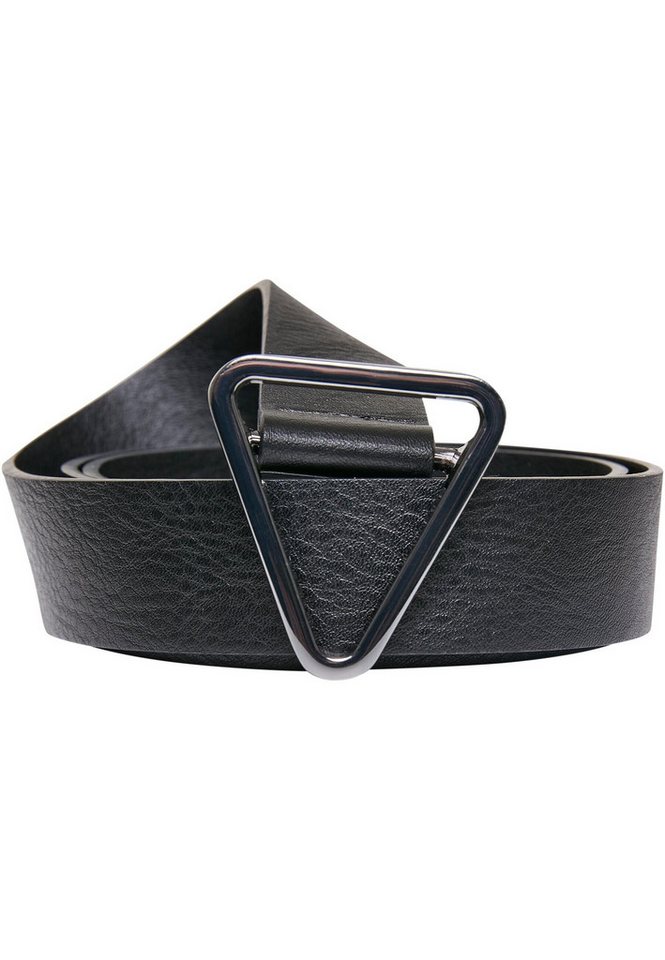 URBAN CLASSICS Hüftgürtel Urban Classics Unisex Synthetic Leather Triangle Buckle Belt von URBAN CLASSICS