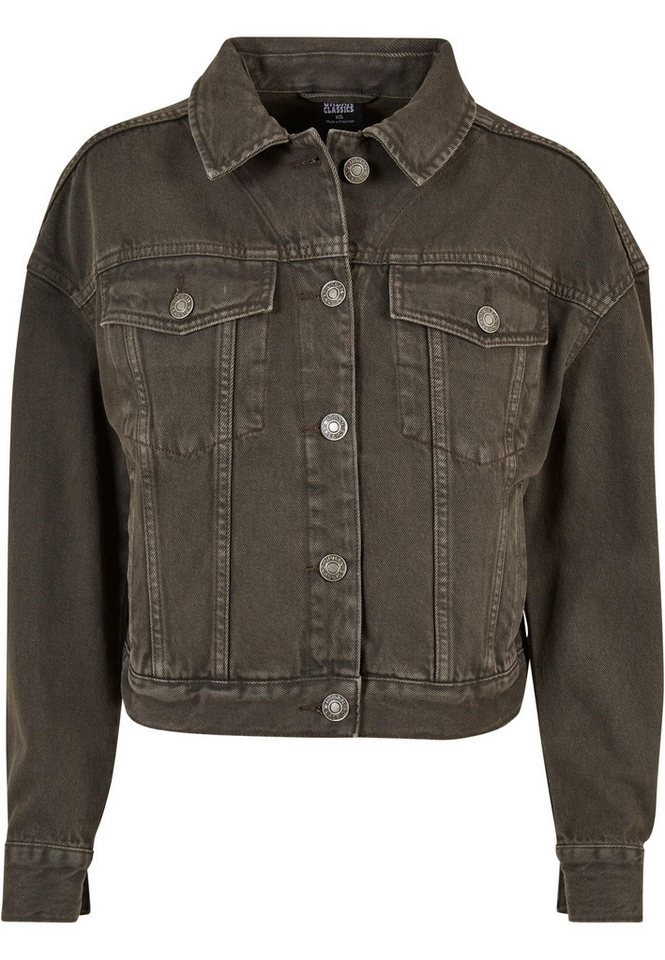 URBAN CLASSICS Jeansjacke Urban Classics Damen Ladies Oversized Colored Denim Jacket (1-St) von URBAN CLASSICS