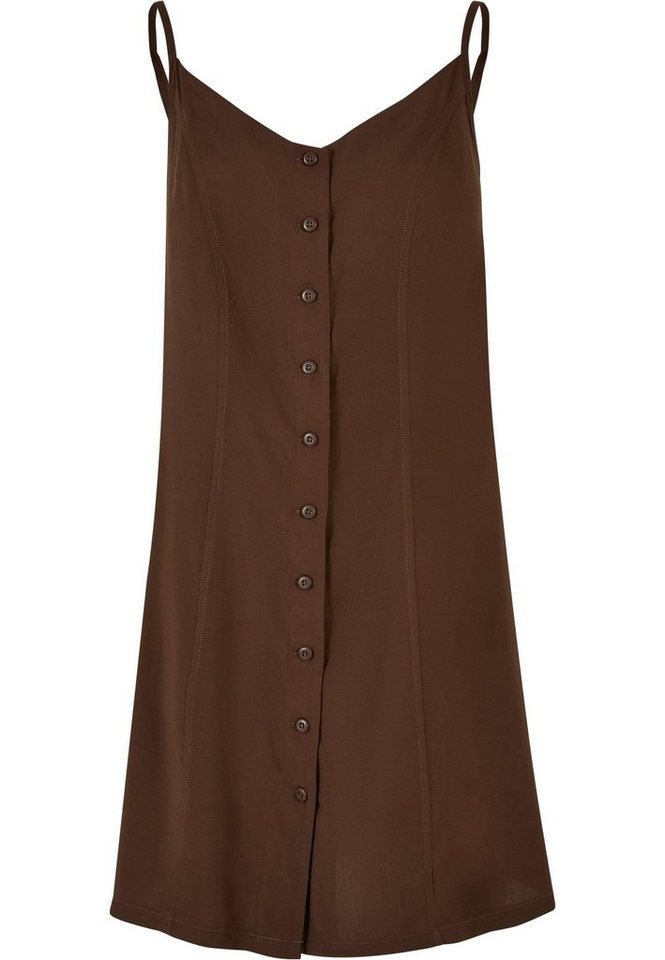 URBAN CLASSICS Shirtkleid Urban Classics Damen Ladies Vicose Mini Dress (1-tlg) von URBAN CLASSICS