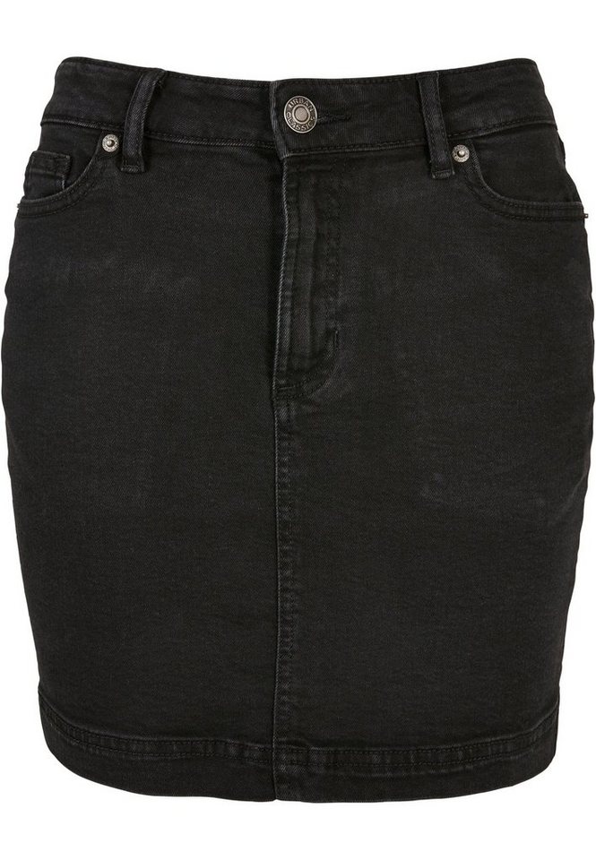 URBAN CLASSICS Jerseyrock Urban Classics Damen Ladies Organic Stretch Denim Mini Skirt (1-tlg) von URBAN CLASSICS