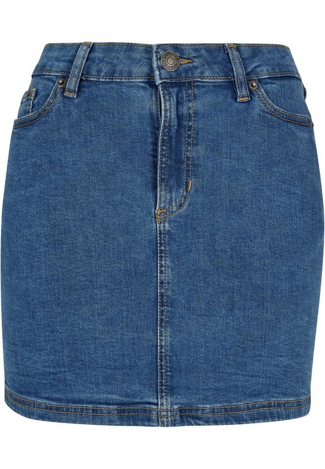 URBAN CLASSICS Jerseyrock Urban Classics Damen Ladies Organic Stretch Denim Mini Skirt (1-tlg) von URBAN CLASSICS