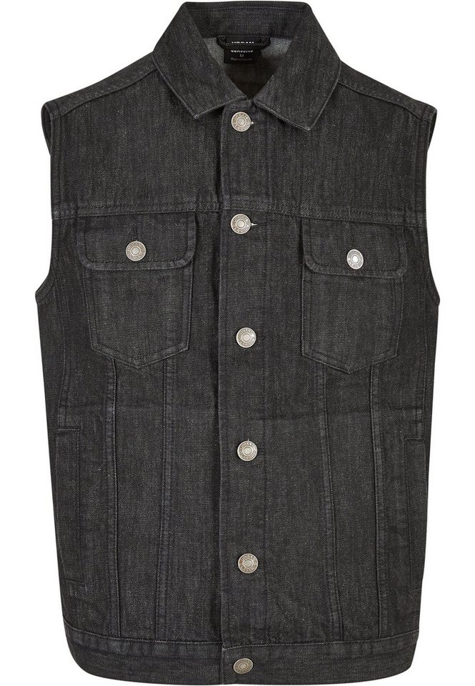 URBAN CLASSICS Jerseyweste Urban Classics Herren Denim Vest (1-tlg) von URBAN CLASSICS