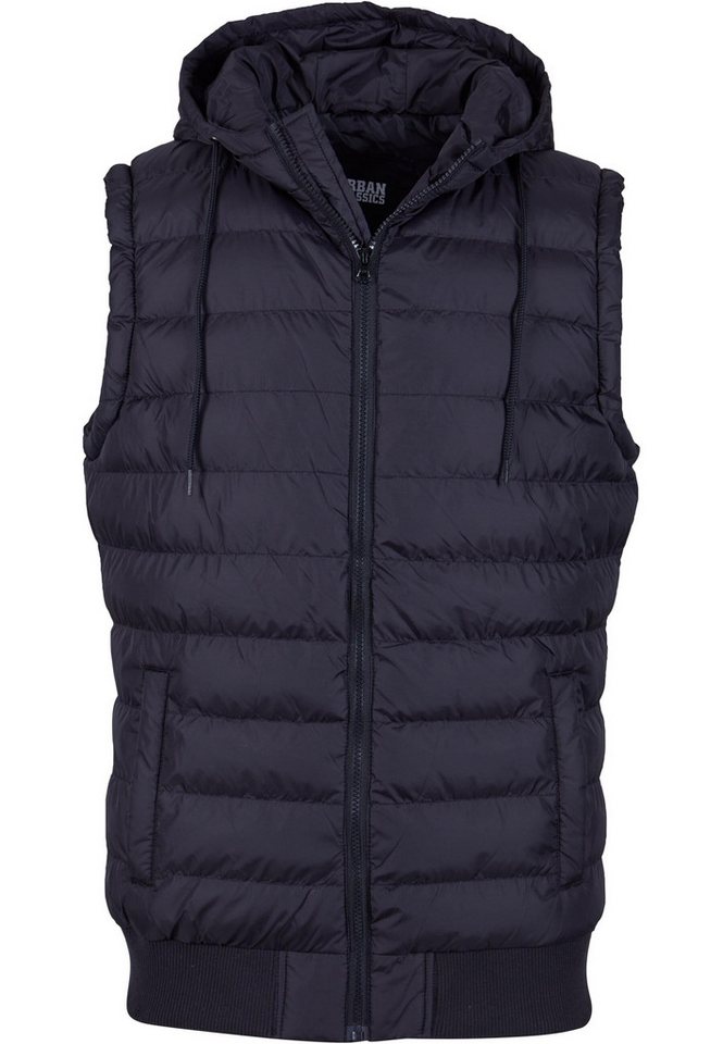 URBAN CLASSICS Jerseyweste Urban Classics Herren Small Bubble Hooded Vest (1-tlg) von URBAN CLASSICS