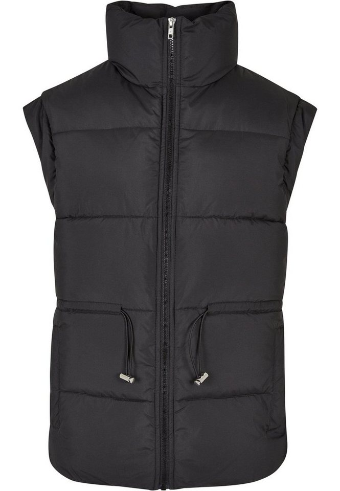 URBAN CLASSICS Jerseyweste Urban Classics Damen Ladies Waisted Puffer Vest (1-tlg) von URBAN CLASSICS