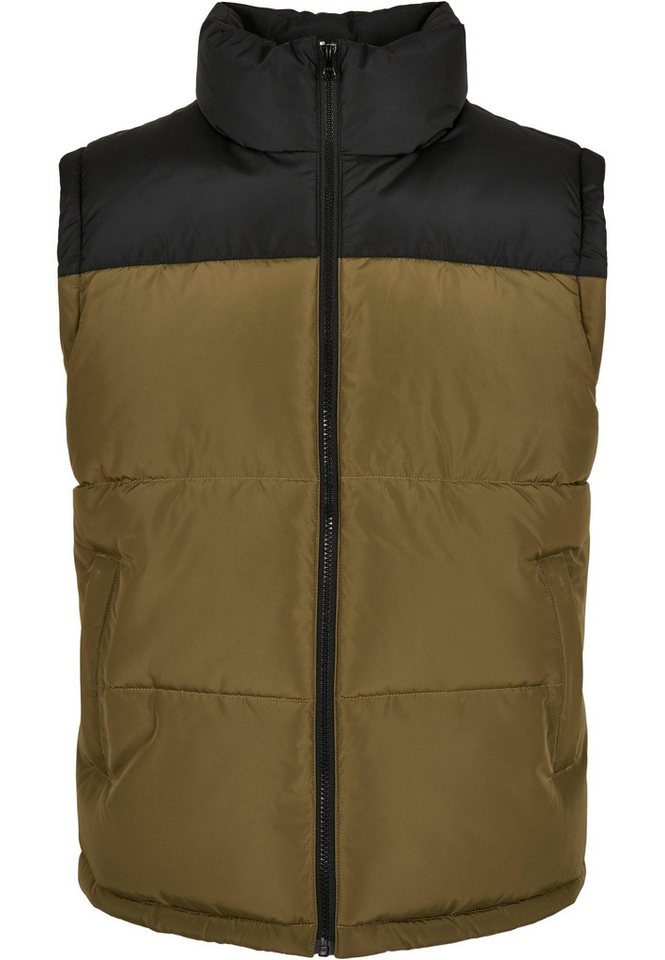 URBAN CLASSICS Jerseyweste Urban Classics Herren Block Puffer Vest (1-tlg) von URBAN CLASSICS