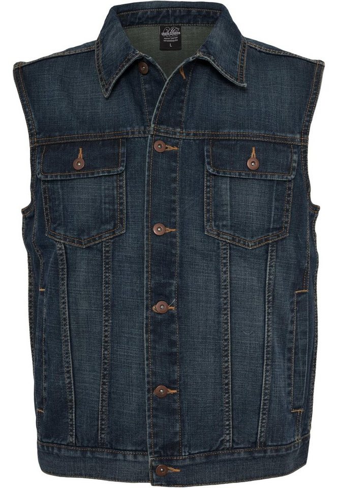 URBAN CLASSICS Jerseyweste Urban Classics Herren Denim Vest (1-tlg) von URBAN CLASSICS