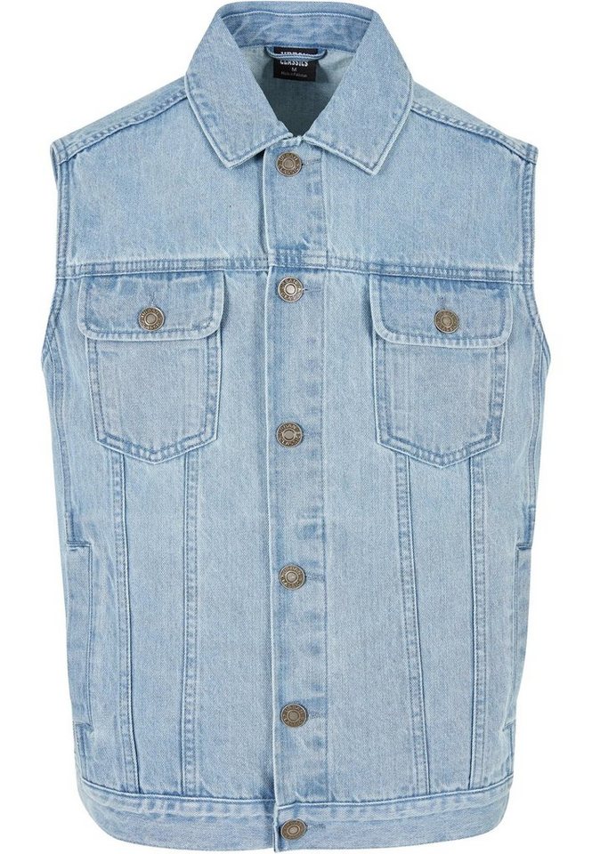 URBAN CLASSICS Jerseyweste Urban Classics Herren Denim Vest (1-tlg) von URBAN CLASSICS