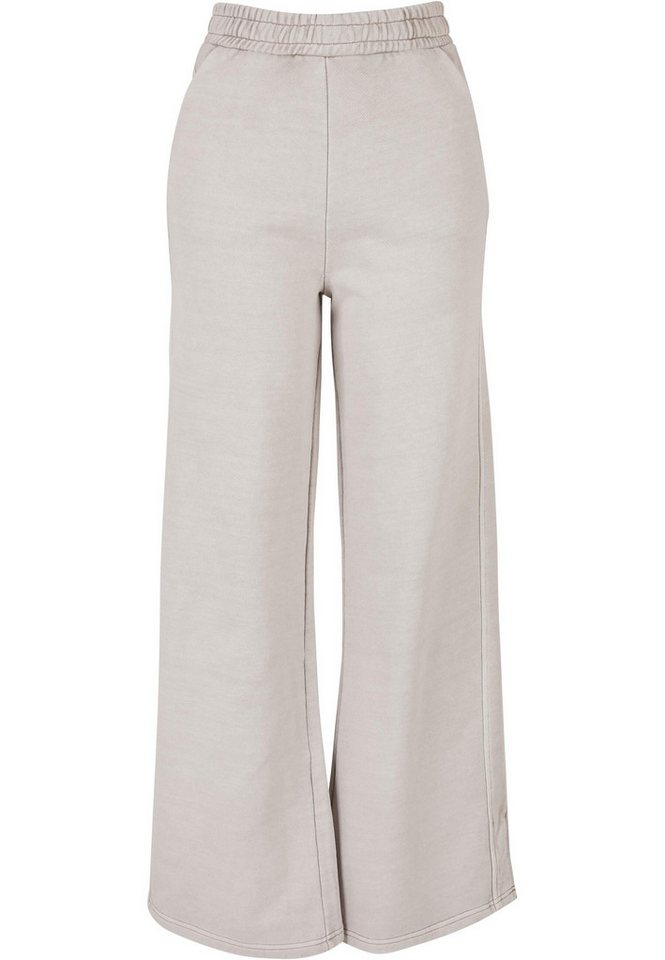 URBAN CLASSICS Jogginghose Urban Classics Damen Ladies Heavy Terry Garment Dye Slit Pants (1-tlg) von URBAN CLASSICS