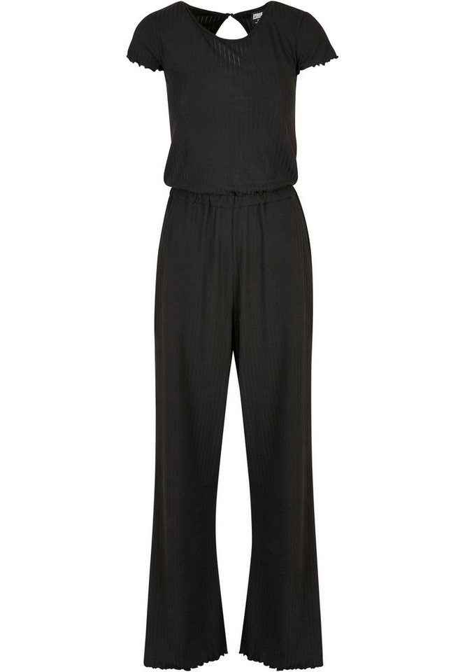 URBAN CLASSICS Jumpsuit Urban Classics Damen Ladies Rib Wid Leg Jumpsuit (1-tlg) von URBAN CLASSICS