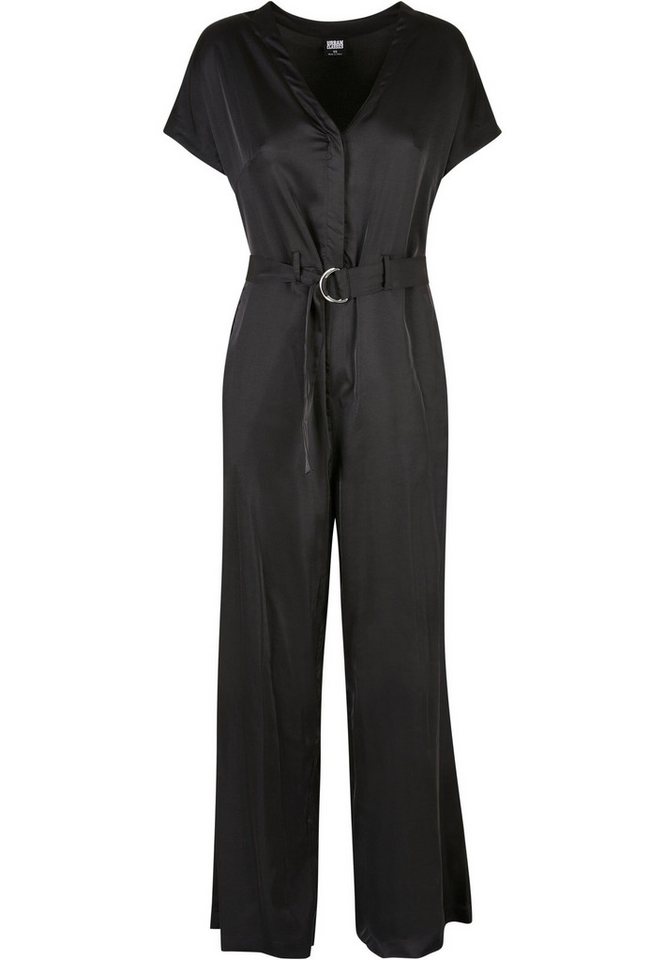URBAN CLASSICS Jumpsuit Urban Classics Damen Ladies Satin Wide Leg Belt Jumpsuit (1-tlg) von URBAN CLASSICS