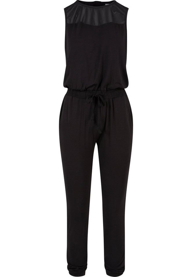 URBAN CLASSICS Jumpsuit Urban Classics Damen Ladies Tech Mesh Long Jumpsuit (1-tlg) von URBAN CLASSICS
