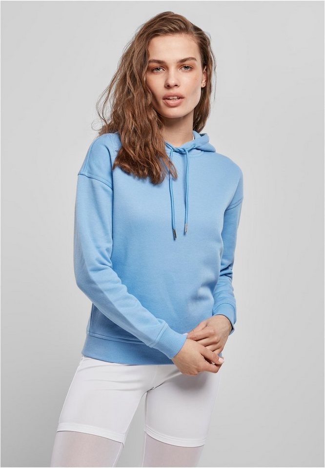 URBAN CLASSICS Kapuzenpullover Damen Hoody Kapuzenpullover mit breiten Rippbündchen von URBAN CLASSICS