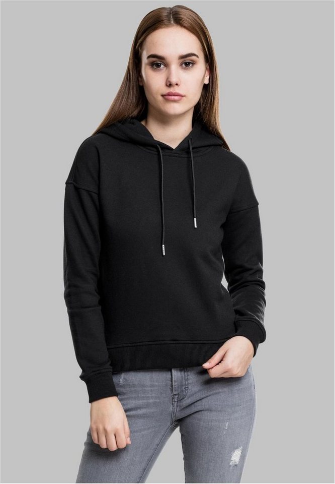 URBAN CLASSICS Kapuzenpullover Damen Hoody Kapuzenpullover mit breiten Rippbündchen URBAN CLASSICS Kapuzenpullover Damen Hoody Kapuzenpullover mit breiten Rippbündchen von URBAN CLASSICS