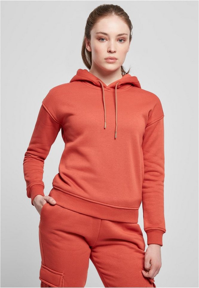 URBAN CLASSICS Kapuzenpullover Damen Hoody Kapuzenpullover mit breiten Rippbündchen URBAN CLASSICS Kapuzenpullover Damen Hoody Kapuzenpullover mit breiten Rippbündchen von URBAN CLASSICS