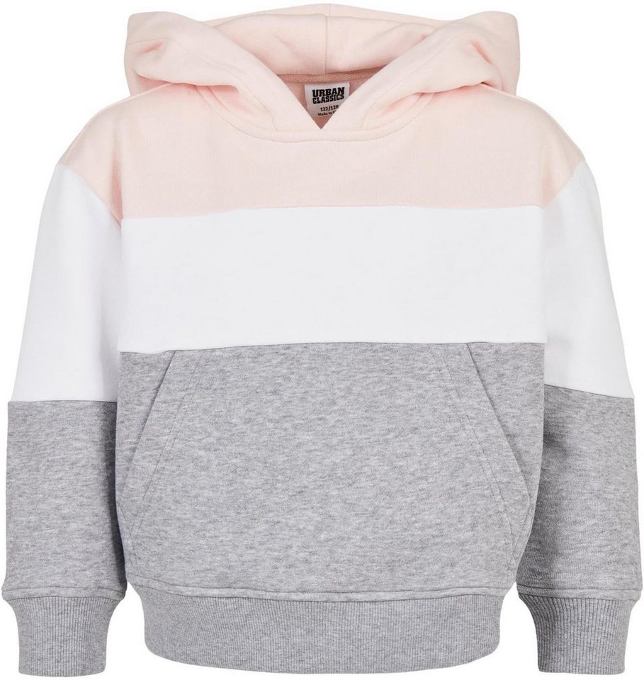 URBAN CLASSICS Kapuzenpullover Girls Oversized 3-Tone Hoody Kapuzenpulli Mädchen von URBAN CLASSICS