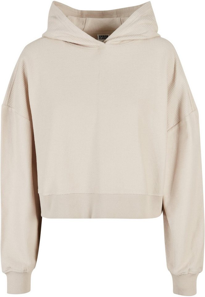URBAN CLASSICS Kapuzenpullover Urban Classics Damen Ladies Oversized Short Rib Hoody (1-tlg) von URBAN CLASSICS