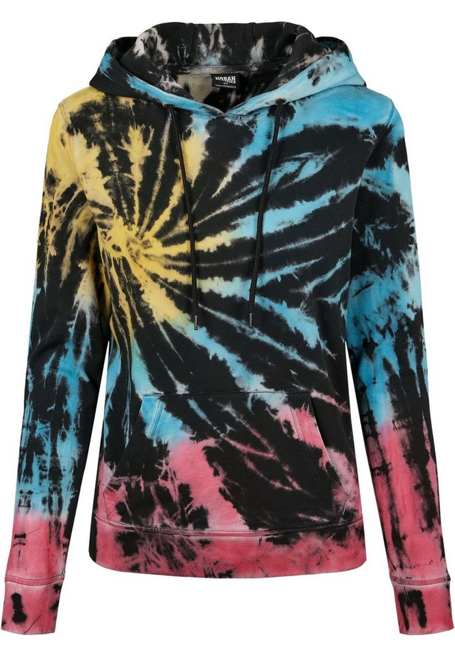 URBAN CLASSICS Kapuzenpullover Urban Classics Damen Ladies Tie Dye Hoody (1-tlg) von URBAN CLASSICS