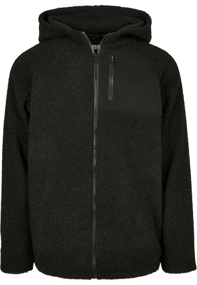 URBAN CLASSICS Allwetterjacke Urban Classics Herren Hooded Sherpa Zip Jacket (1-St) von URBAN CLASSICS