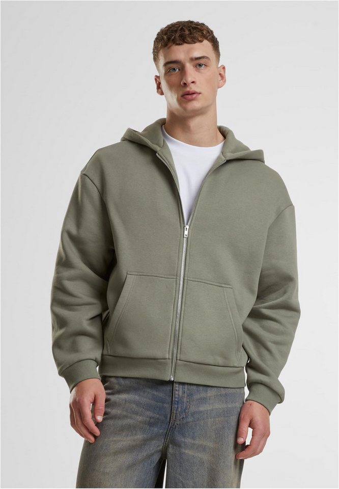 URBAN CLASSICS Kapuzensweatjacke Fluffy Zip Hoody Herren Sweatjacke von URBAN CLASSICS