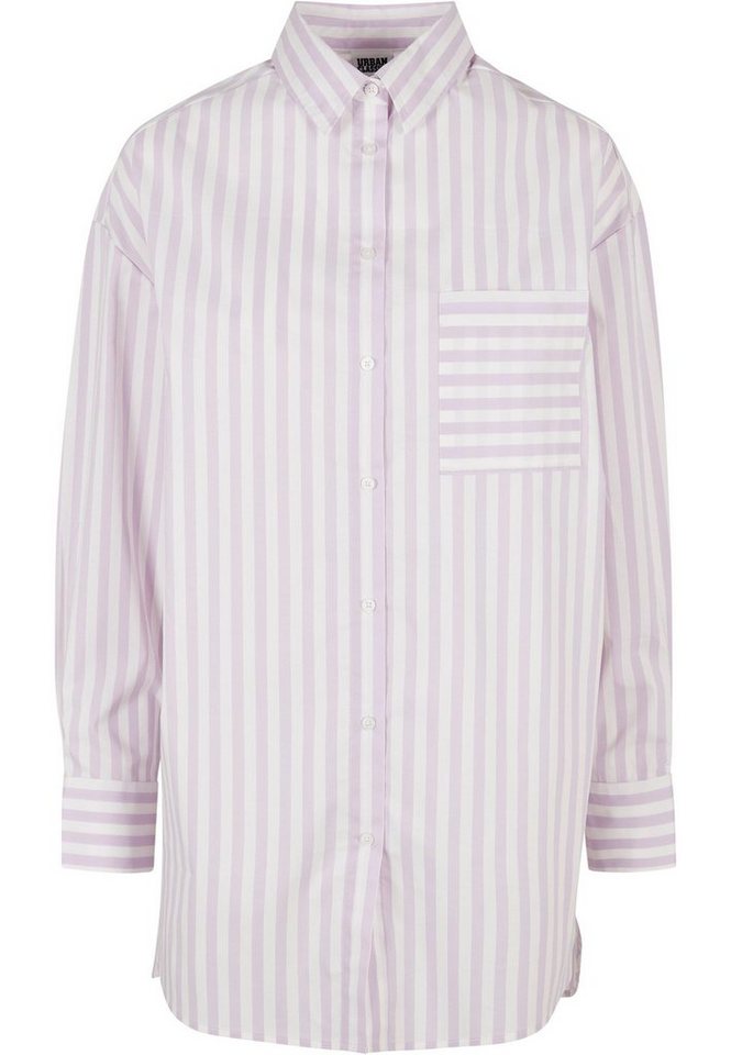 URBAN CLASSICS Klassische Bluse Urban Classics Damen Ladies Oversized Stripe Shirt von URBAN CLASSICS