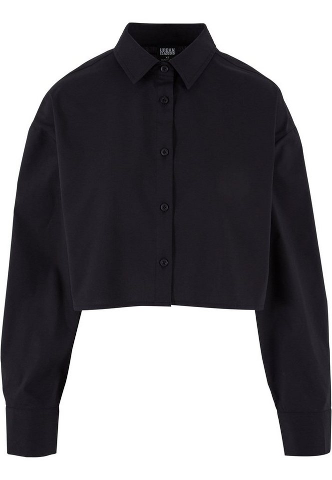 URBAN CLASSICS Klassische Bluse Urban Classics Damen Ladies Cropped Oversized Blouse von URBAN CLASSICS