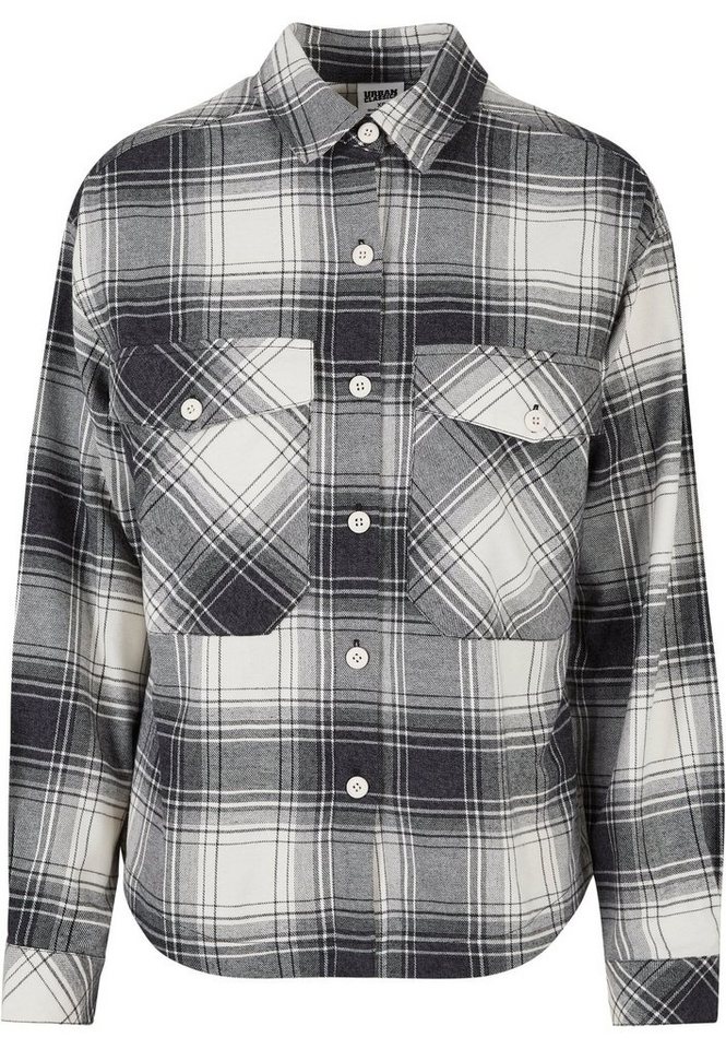 URBAN CLASSICS Klassische Bluse Urban Classics Damen Ladies Oversized Check Shirt von URBAN CLASSICS